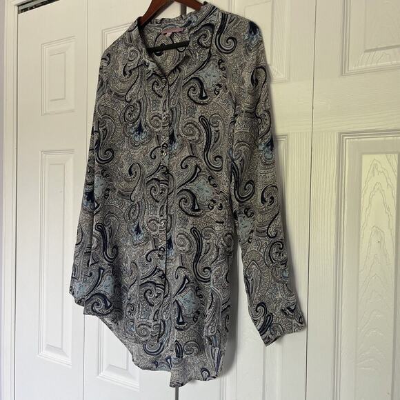 Women’s St Barth Calypso Silk Button Shirt Size Small - Picture 4 of 6